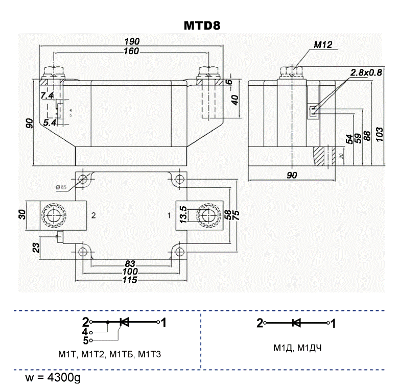 Модуль М1Т2-800