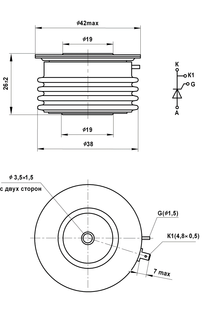 Тиристор Т223-250