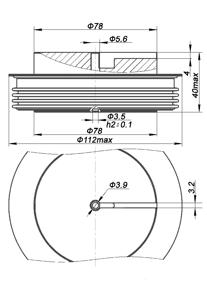 Тиристор ТФ273-1000